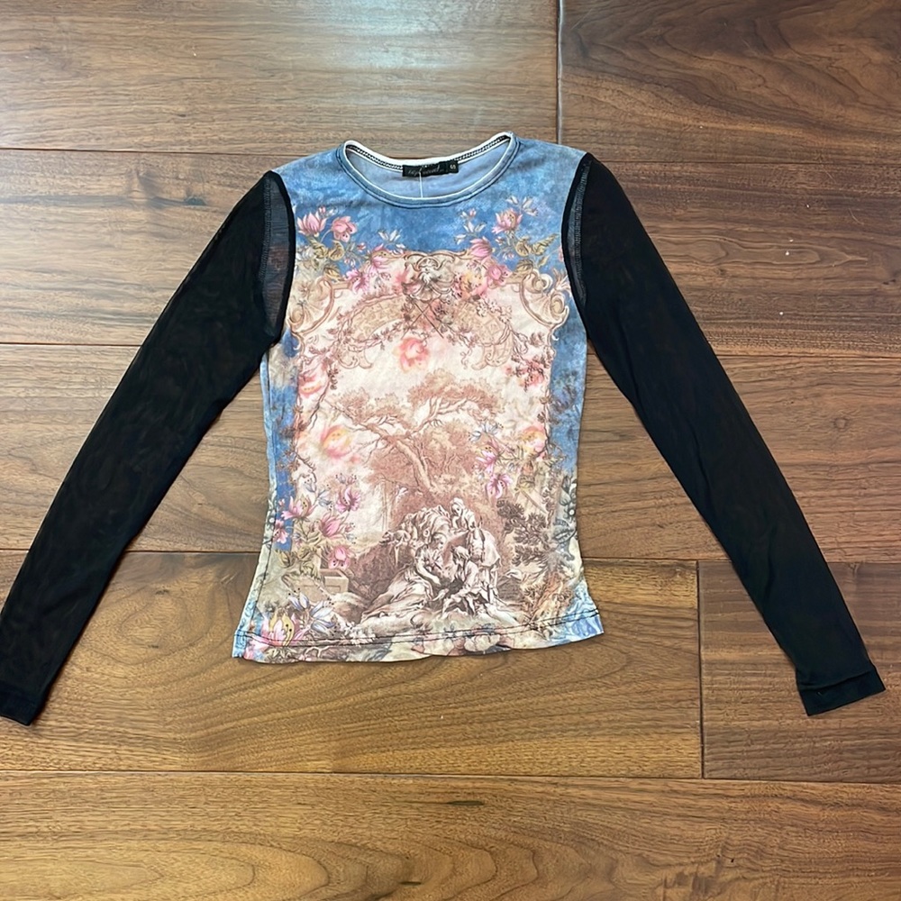 Deadstock Kept Secret Mesh sleeve top